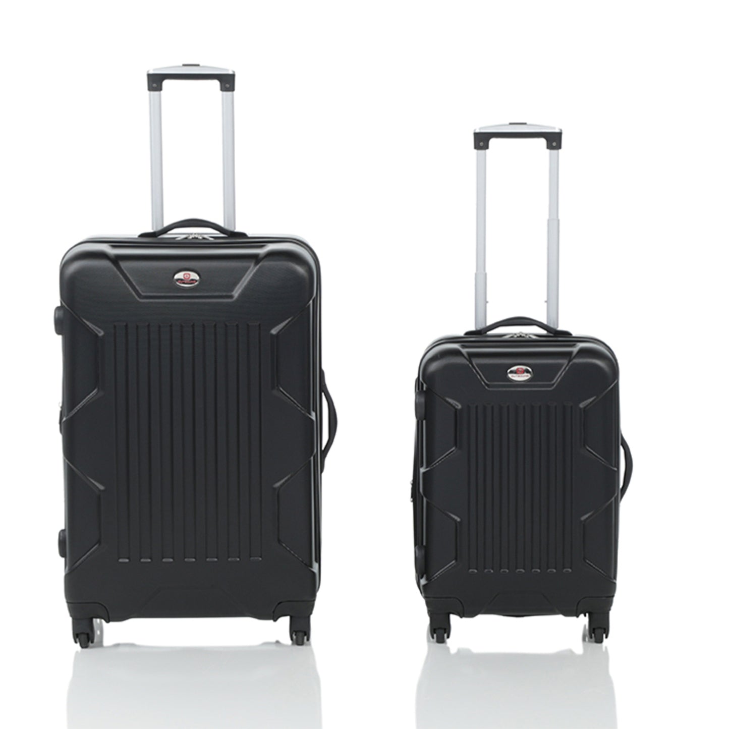 OUTBOUND 2-Piece Hardside Luggage Set, Large 28 + Carry-on 20 inch - Black - DIY Store