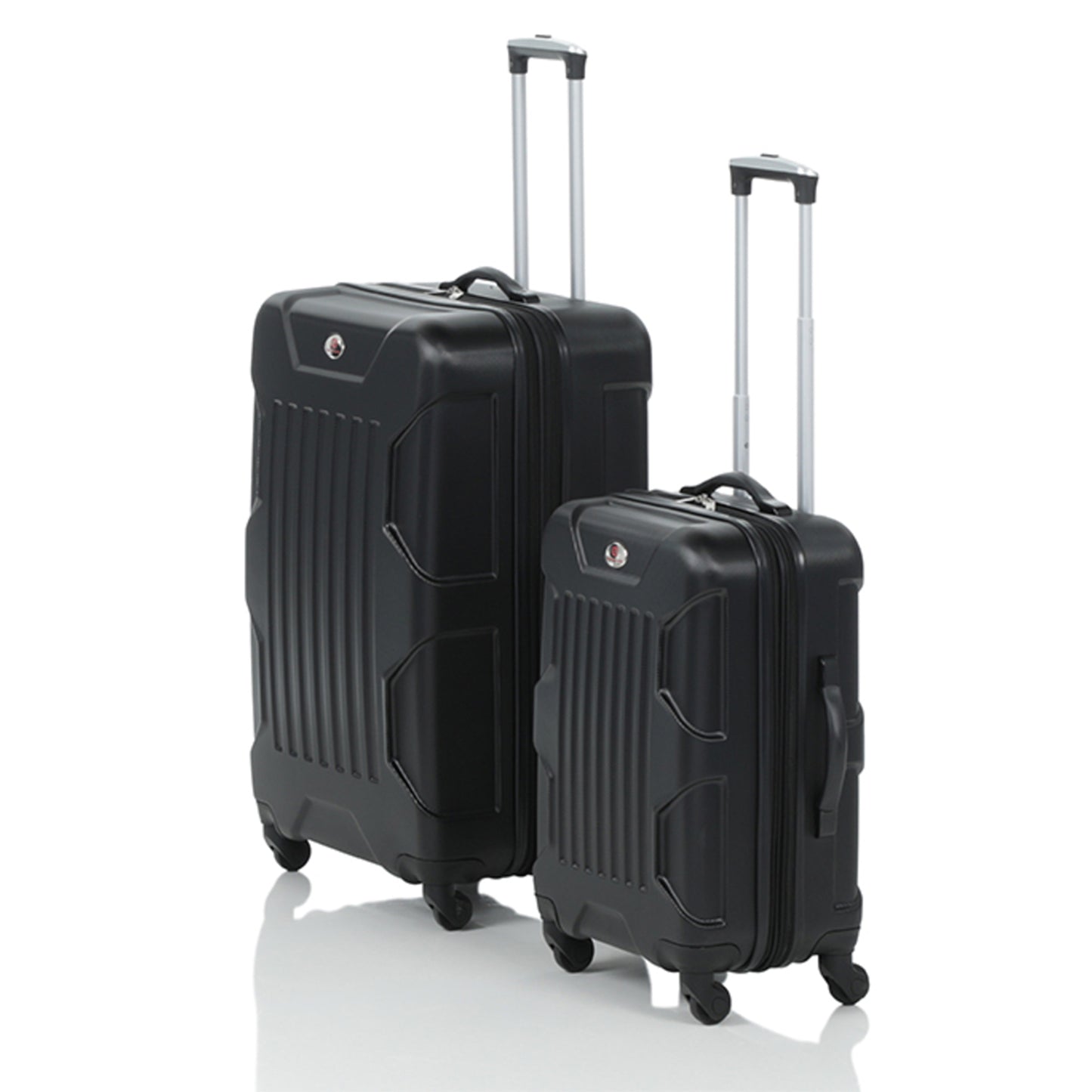 OUTBOUND 2-Piece Hardside Luggage Set, Large 28 + Carry-on 20 inch - Black - DIY Store