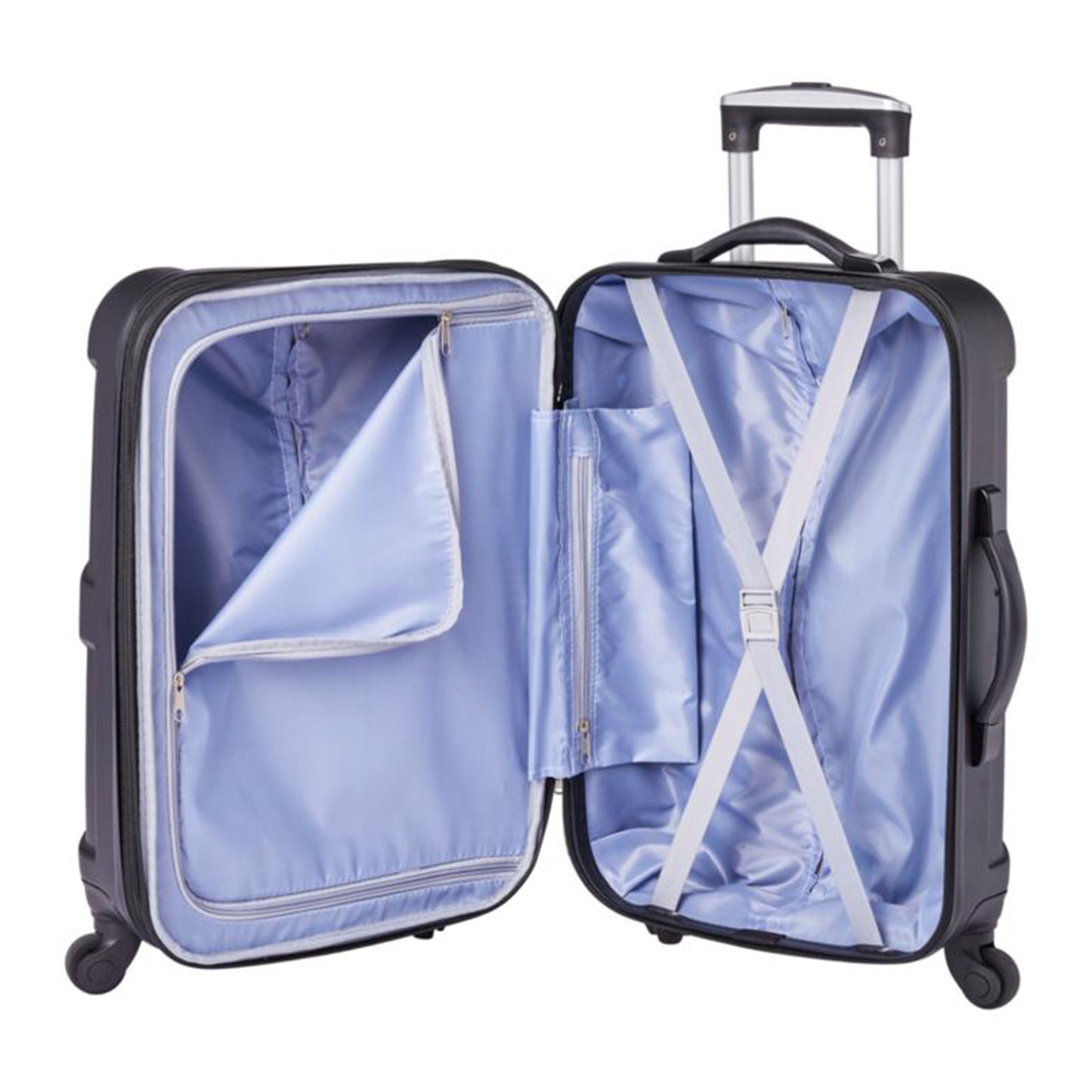 OUTBOUND 2-Piece Hardside Luggage Set, Large 28 + Carry-on 20 inch - Black - DIY Store