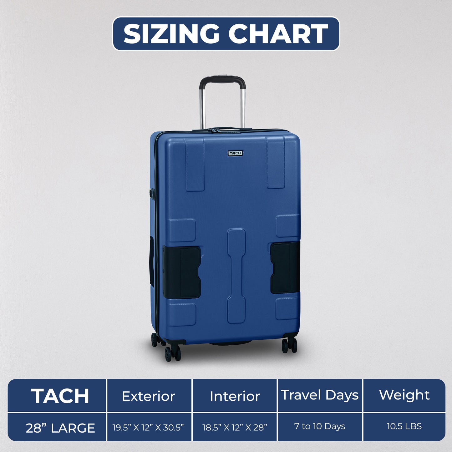 TACH V3.1 Connectable Luggage Bag, Single Large Size 28 inch, Hard Shell, TSA Lock, Patented Built-In Connecting System Easily Links 6 Bags - DIY Store