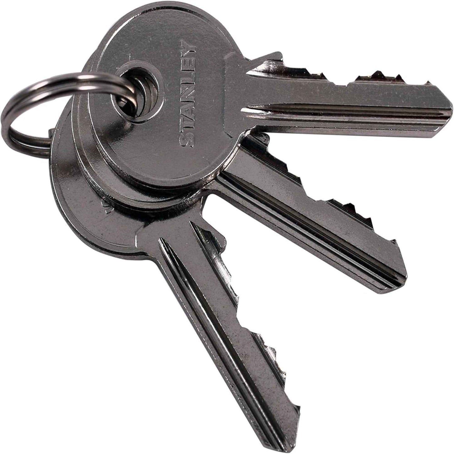 Stanley Padlock Brass 40mm long Shackle with 3 Keys