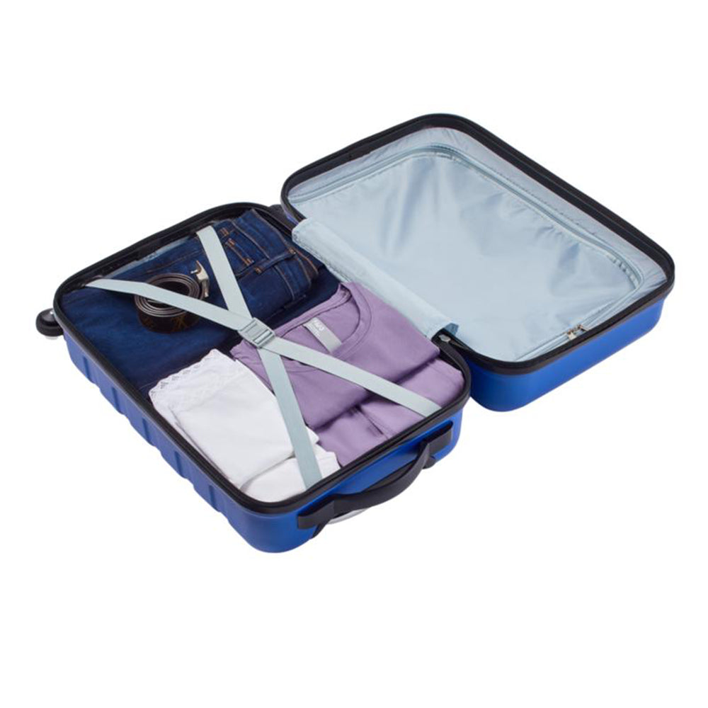 
                      
                        OUTBOUND 3-Piece Hardside Spinner Luggage Set, Includes 20", 24", and 28" Luggage bags - Blue
                      
                    