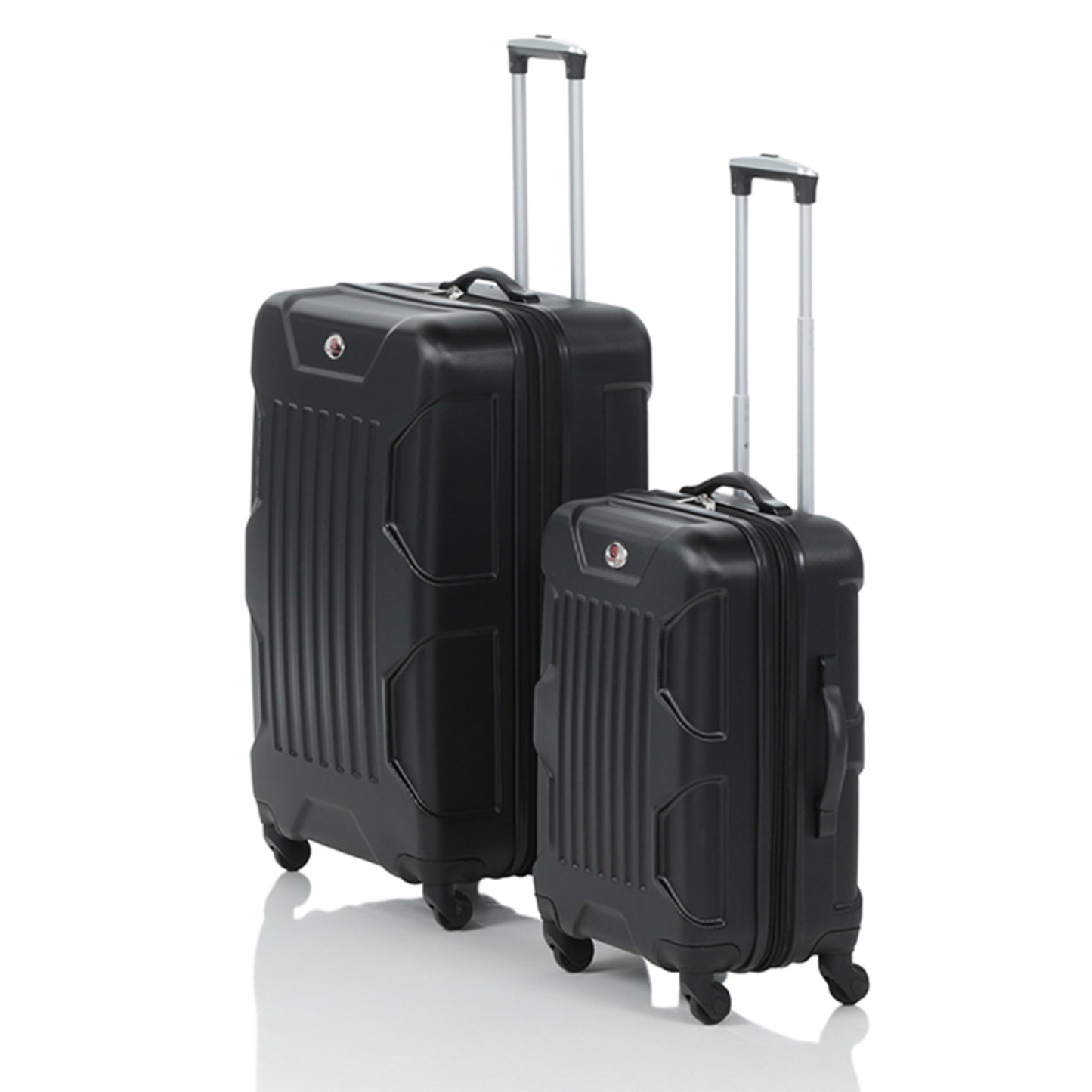 OUTBOUND 2-Piece Hardside Luggage Set, Large 28 + Carry-on 20 inch - Black