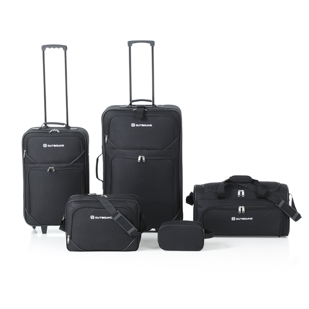 OUTBOUND 5-Piece Softside Wheeled Travel Luggage Set, Includes 26