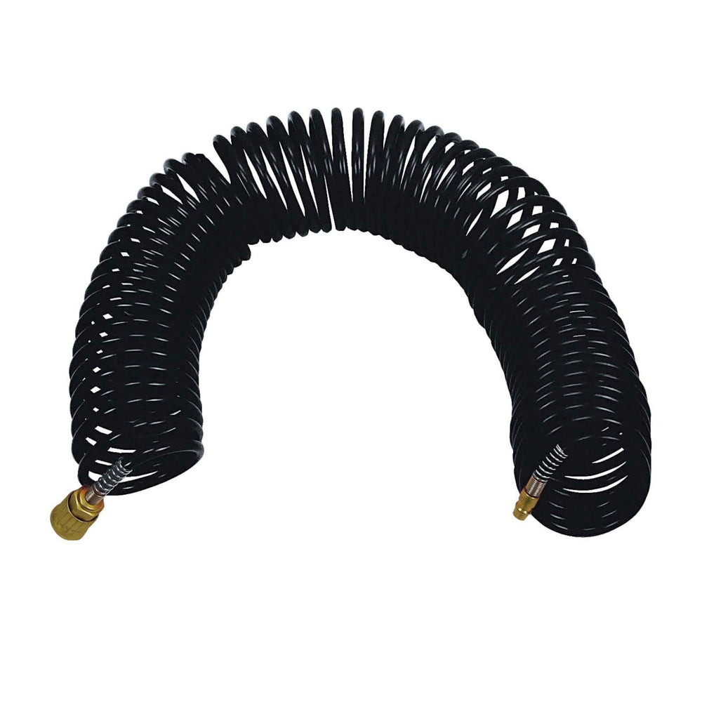 STANLEY Spiral Air Hose with Quick Connect Fittings (6x8 mm), 15m Length