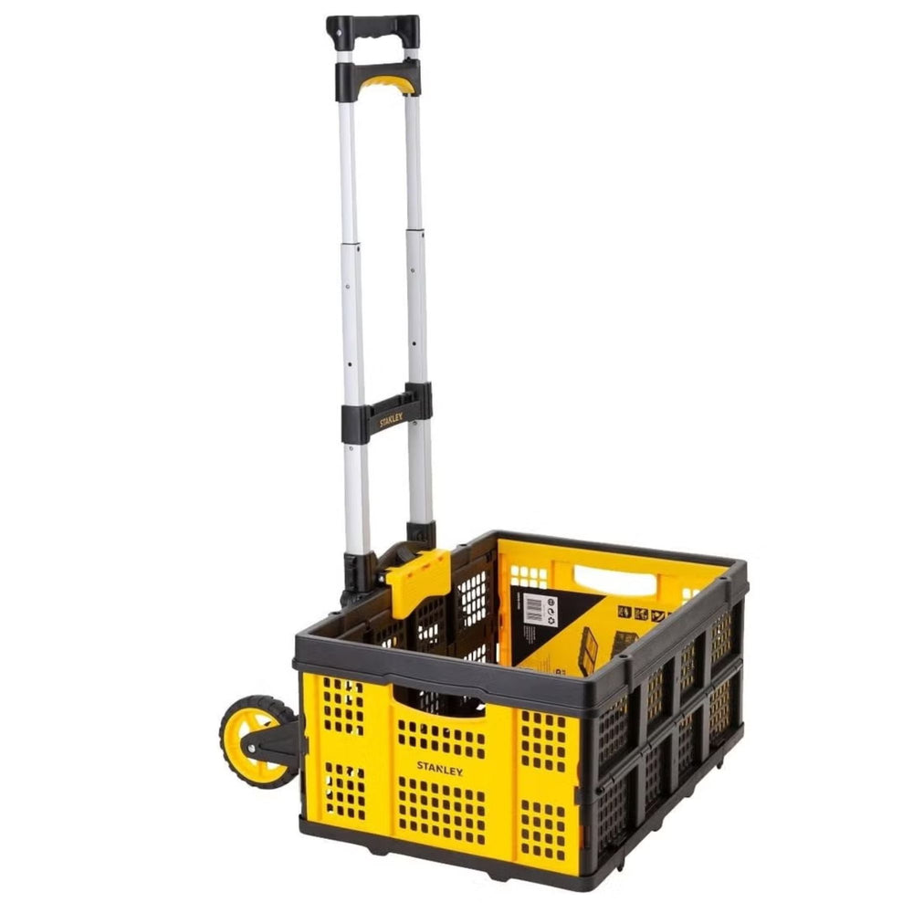 STANLEY Folding Hand Truck 60Kg Load Capacity with Folding Basket