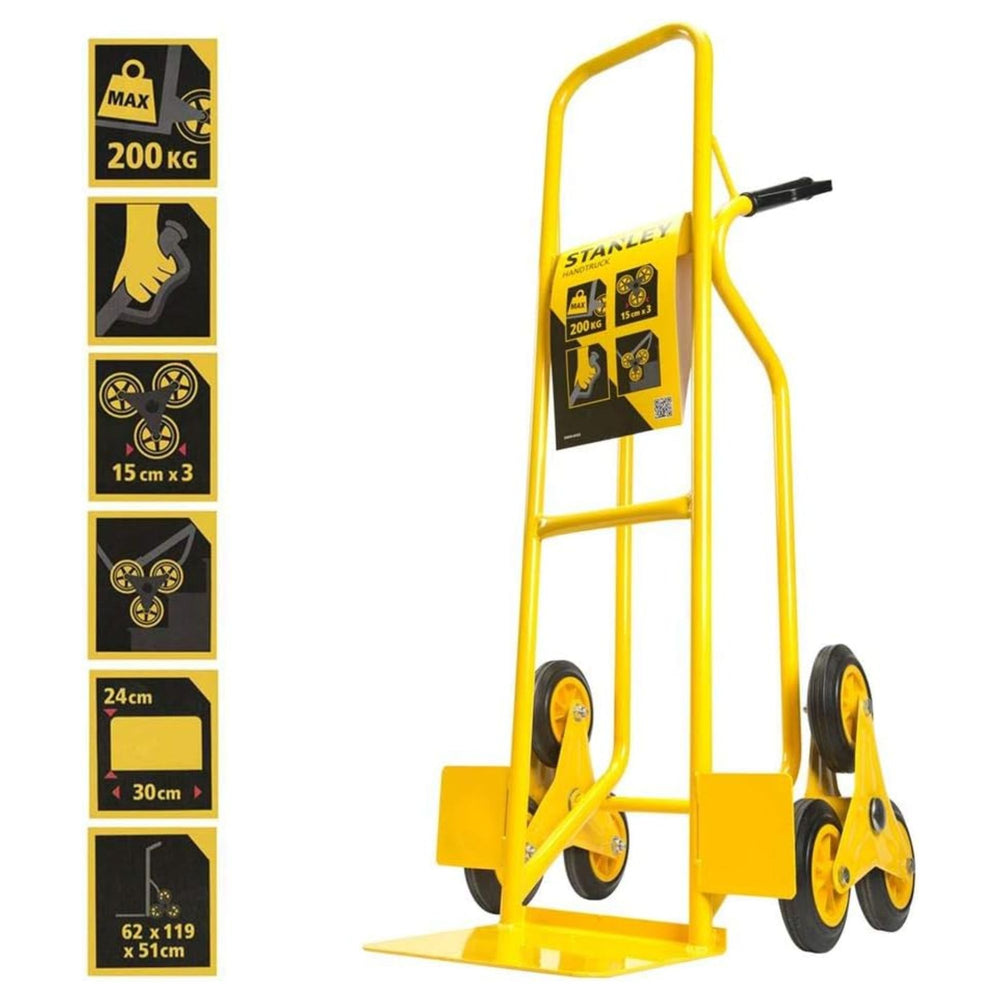 
                      
                        Arwani STANLEY Hand Truck Steel Stair Climber 200Kg Load Capacity 
                      
                    