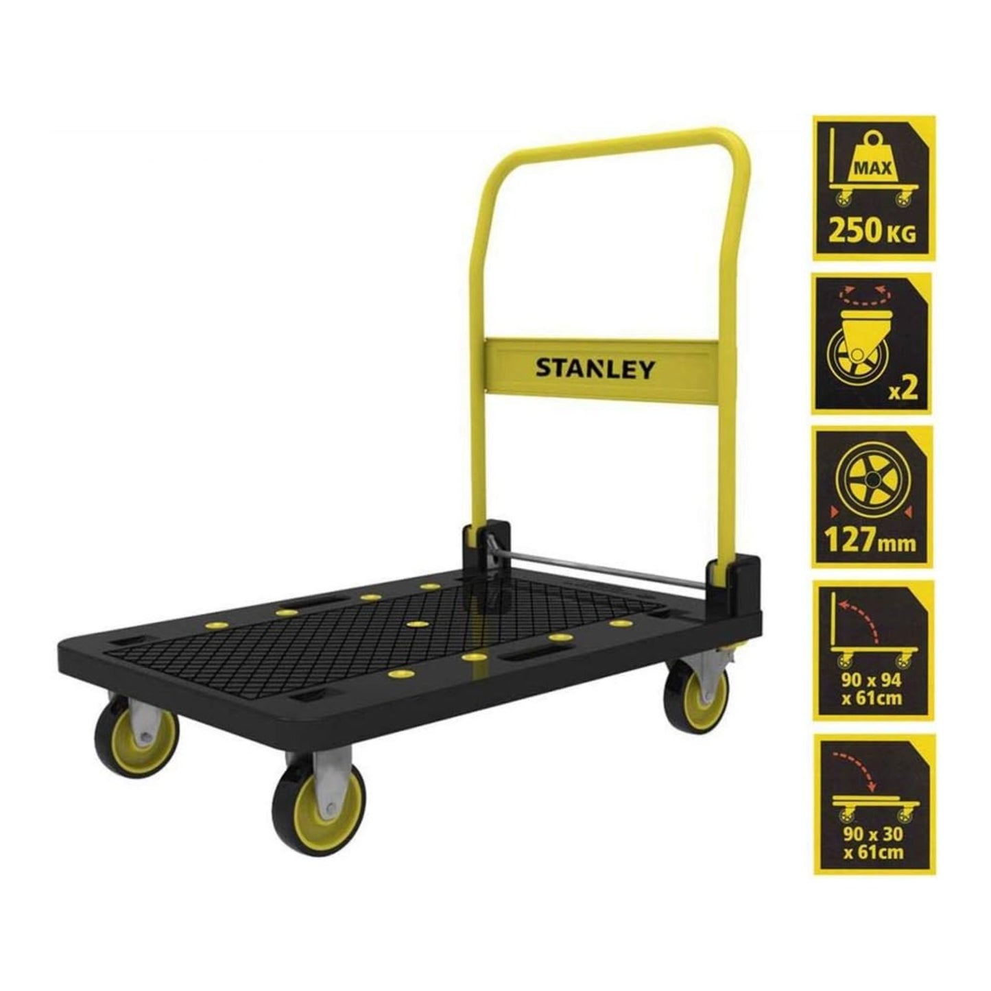 Arwani STANLEY Platform Trolley 250Kg Heavy Duty - PC509 