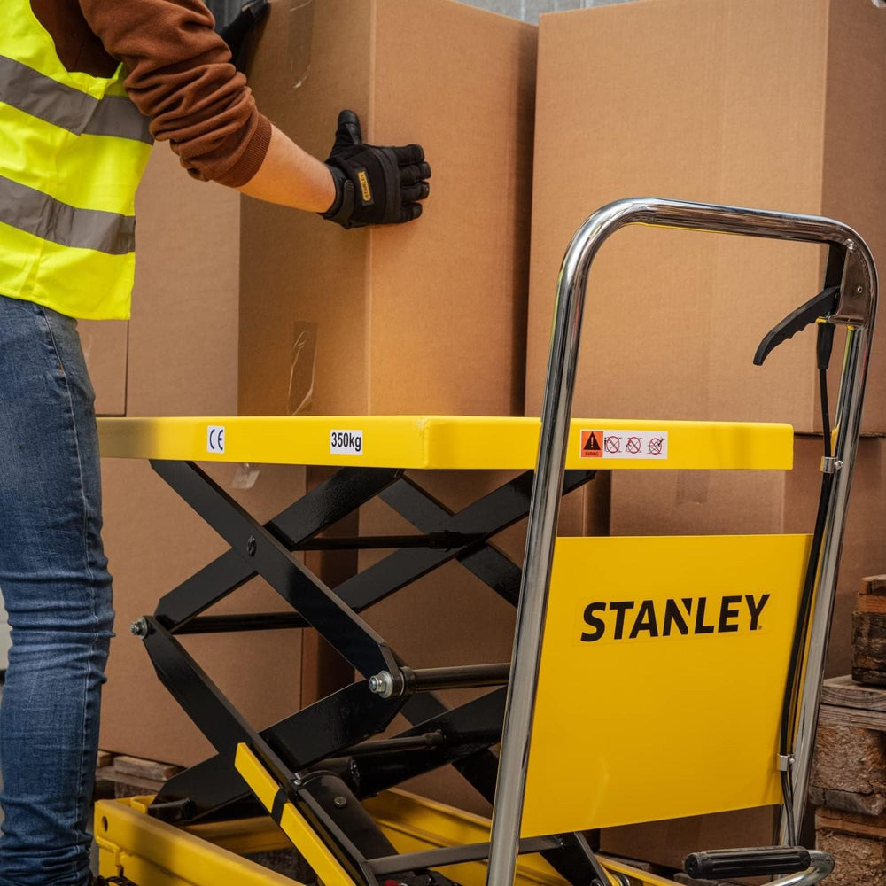 Arwani STANLEY Hydraulic Table Lifter Double Scissors Trolley with 350 kg Load Capacity  - SXWTI-CTABL-XX350 