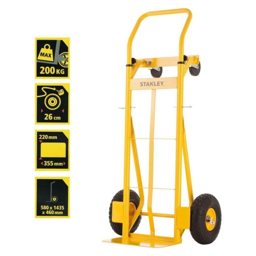 
                  
                    Arwani STANLEY Steel Multi-Truck - 150/200 kg Load Capacity, Convertible Hand Truck and Platform Trolley 
                  
                