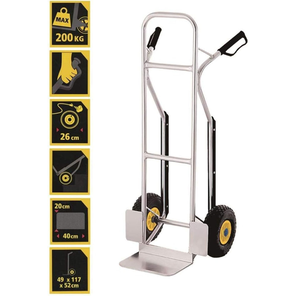 
                      
                        Arwani STANLEY Hand Truck Aluminum 200Kg Load Capacity 
                      
                    