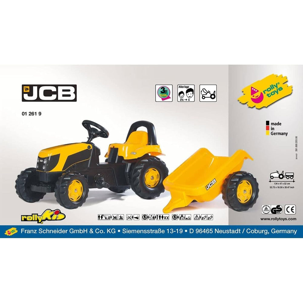 
                      
                        Arwani ROLLY TOYS Kids Ride-On JCB Pedal Tractor With Trailer - 012619 
                      
                    