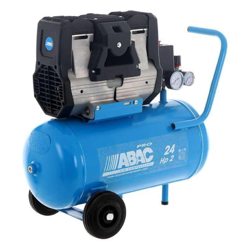 ABAC Silent Air Compressor With 24L Tank 2 HP Motor - OS20P-PP