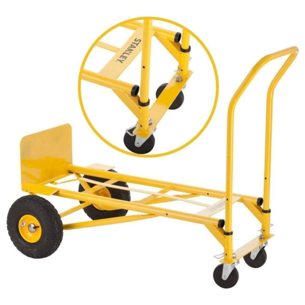 
                      
                        Arwani STANLEY Steel Multi-Truck - 150/200 kg Load Capacity, Convertible Hand Truck and Platform Trolley 
                      
                    