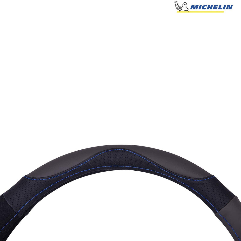 
                  
                    MICHELIN Premium Faux Leather Steering Wheel Cover Blue Stich Color - W33269 - Arwani 
                  
                