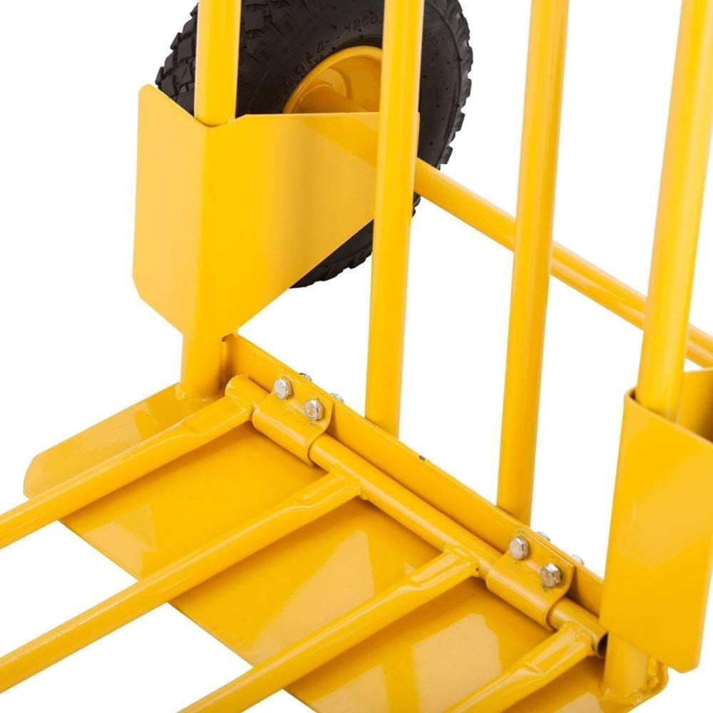 
                      
                        Arwani STANLEY Steel Hand Truck - 200 kg Load Capacity, Extra-Large Platform, Pneumatic Wheels, Foldable Design 
                      
                    