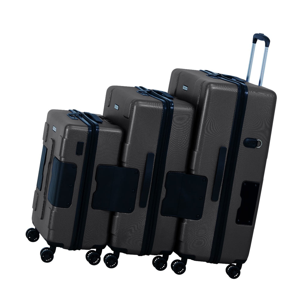 
                  
                    Arwani TACH Connectable 3 Pcs Luggage Set | 20, 24 & 28" Spinner Luggage with TSA Locks | Patented Built-In Connecting System Easily Links 6 Bags (Set of 3) 
                  
                