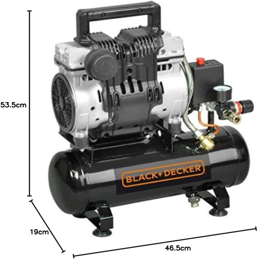 
                  
                    Arwani BLACK+DECKER Portable Oil-Free Low Noise Air Compressor with 6L Tank 
                  
                