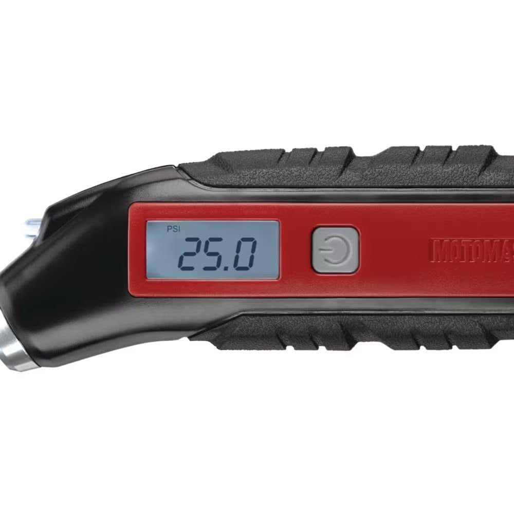 
                      
                        Arwani MOTOMASTER Digital Tire Pressure and Depth Gauge with Light 5-99 PSI 
                      
                    