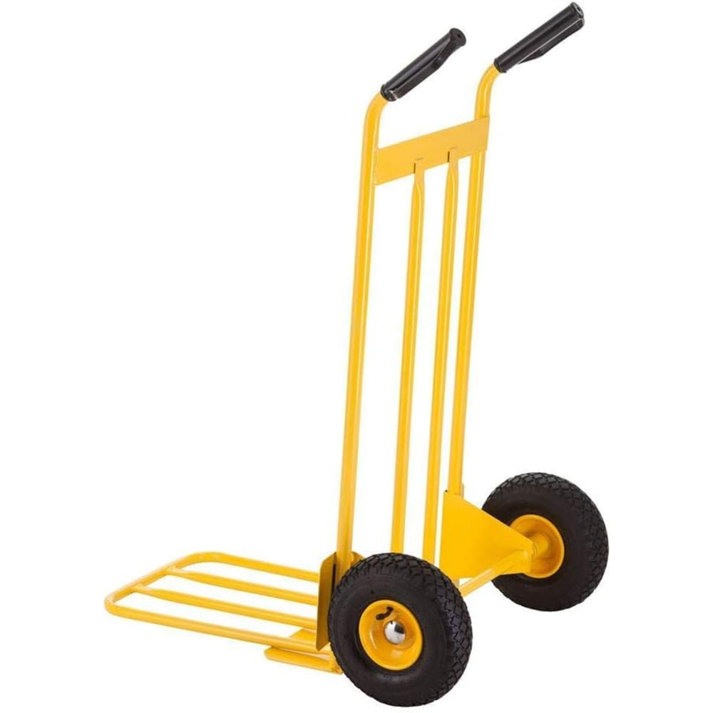 
                      
                        Arwani STANLEY Steel Hand Truck - 200 kg Load Capacity, Extra-Large Platform, Pneumatic Wheels, Foldable Design 
                      
                    