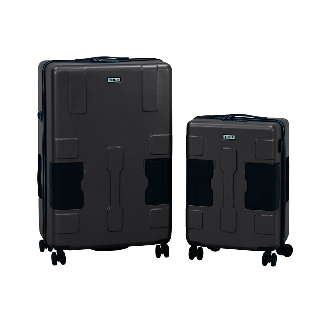 TACH Connectable Luggage 2pc Set Hard Shell Large + Carry-on 28"/20" inches - Arwani 