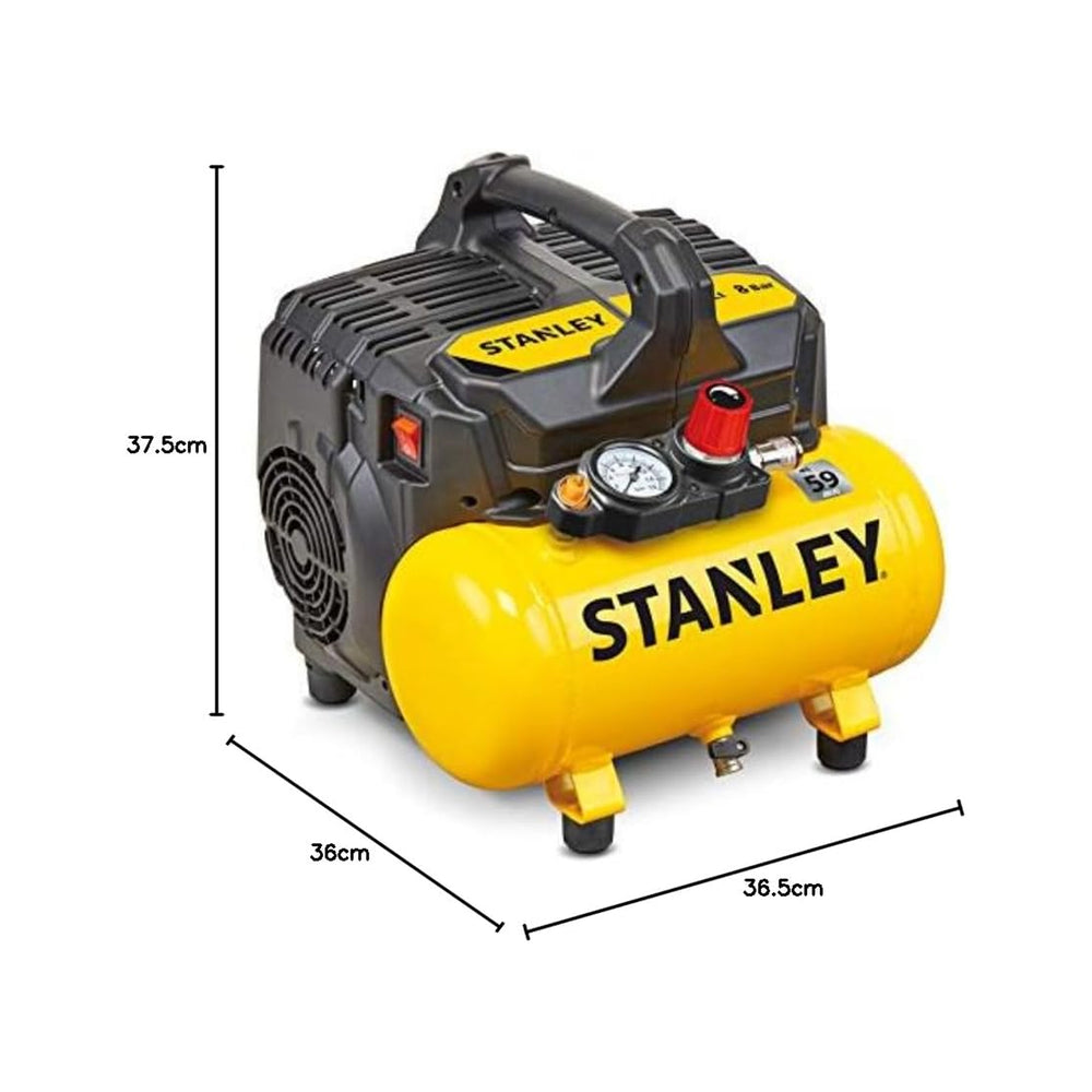 Stanley Compressor Filter STANLEY Silent Air Compressor DST100/8/6, 6L, 750W, 230V, 59dB - DIY Store