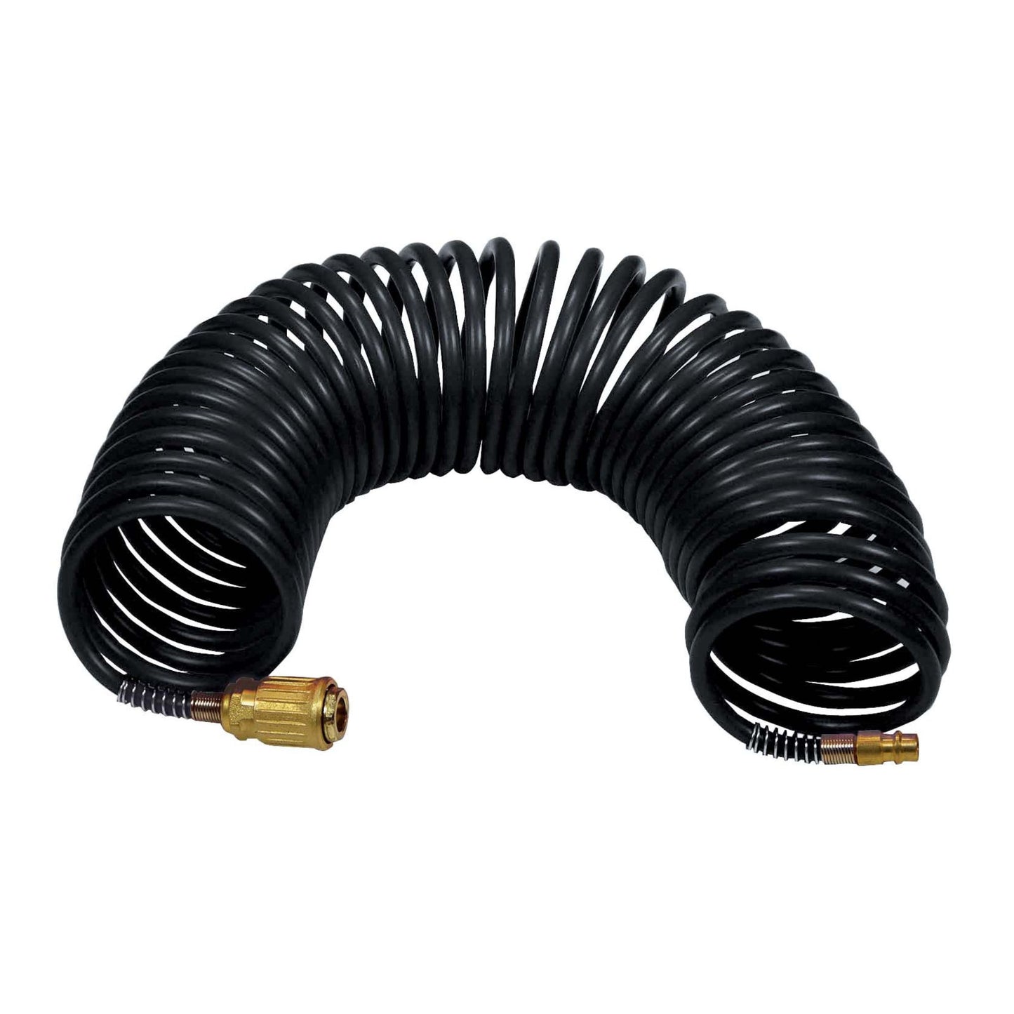 STANLEY Spiral Air Hose with Quick Connect Fittings (6x8 mm), 10m Length