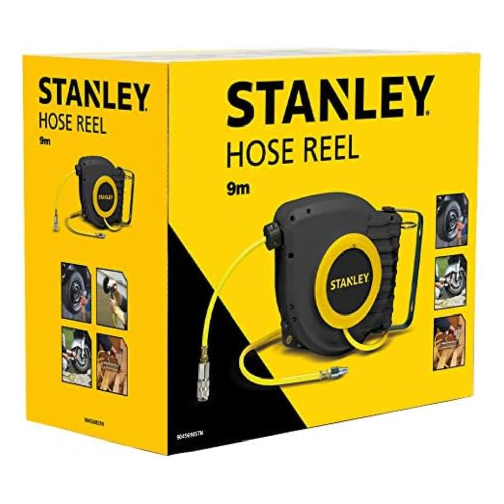 
                  
                    STANLEY Air Hose Reel with Quick Connect Fittings (6.5x10mm), 9m Length - Arwani 
                  
                