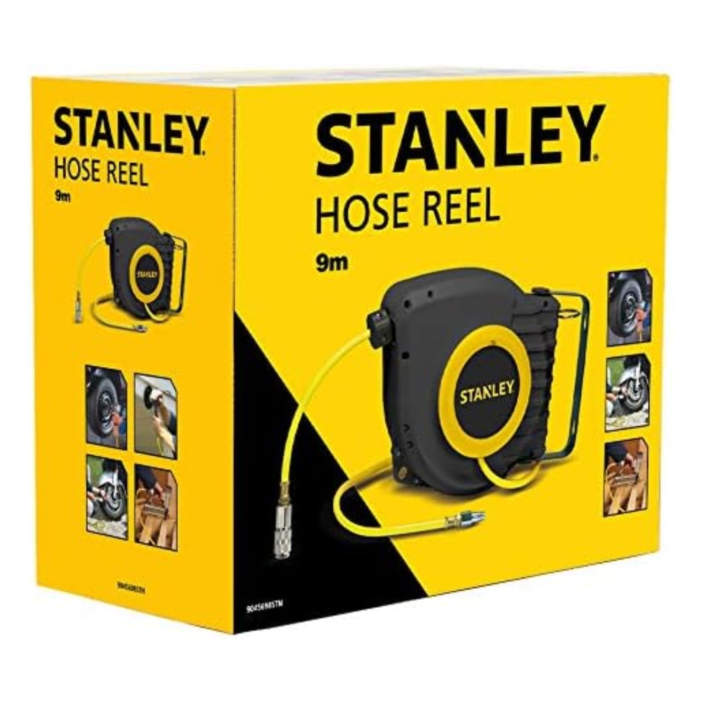 STANLEY Air Hose Reel with Quick Connect Fittings (6.5x10mm), 9m Length - Arwani 