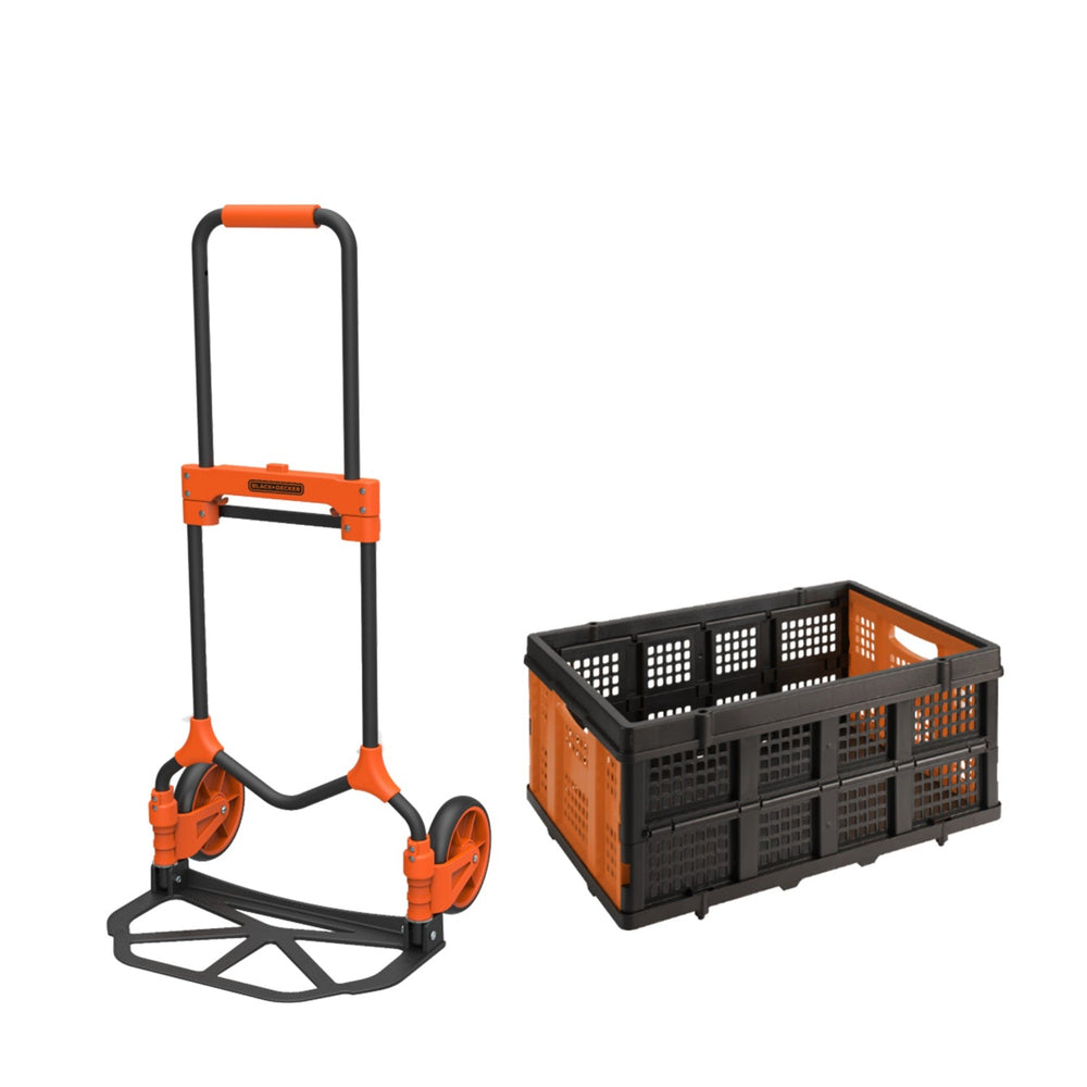 
                  
                    BLACK+DECKER Folding Hand truck 90Kg Load Capacity with Folding Basket - Arwani 
                  
                