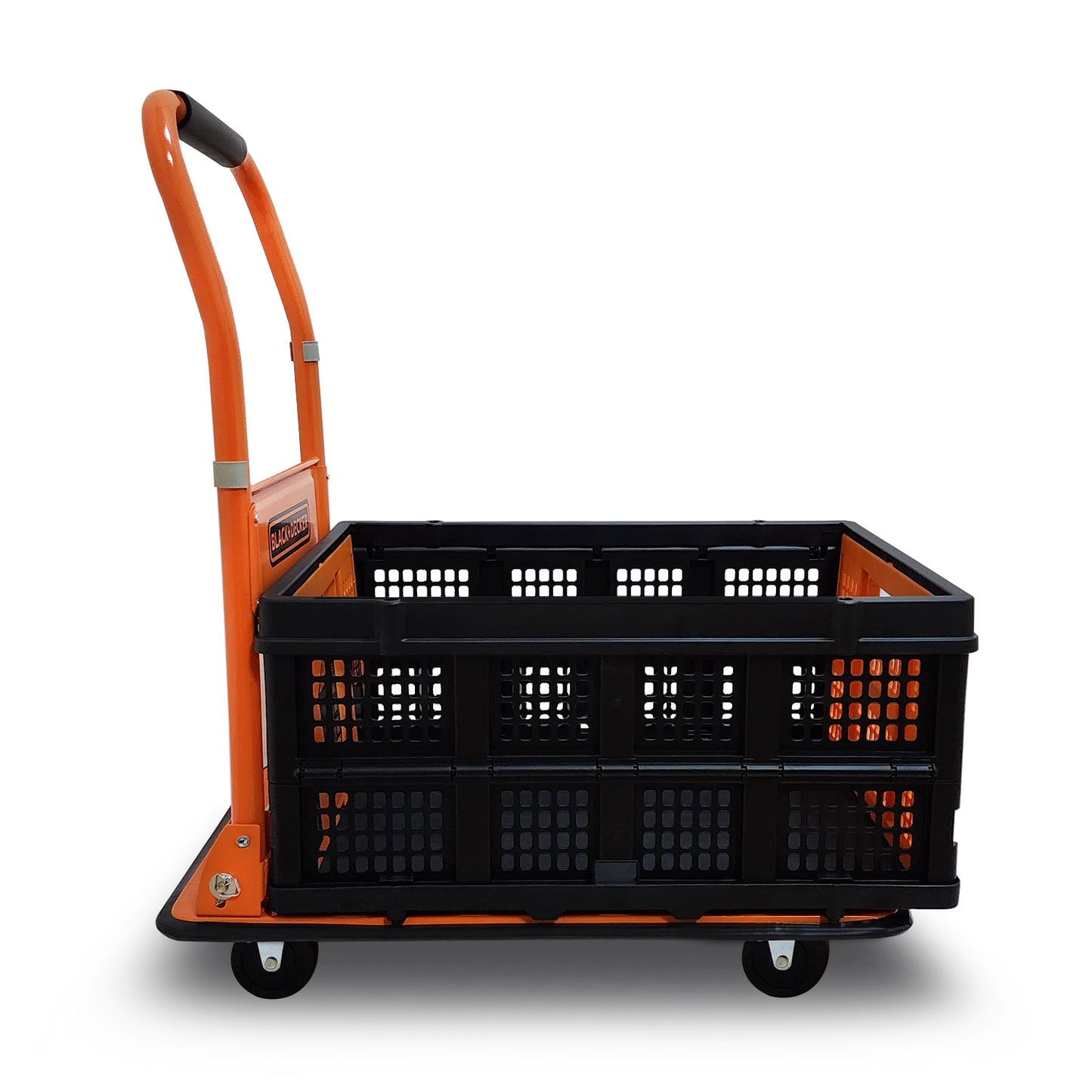 BLACK+DECKER Steel Platform Truck 80Kg with Folding Basket - Arwani 