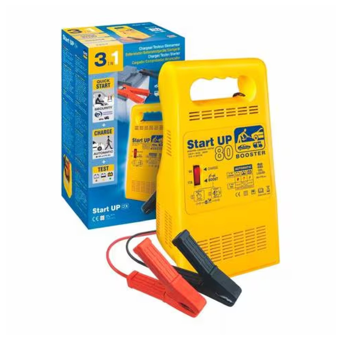 Arwani GYS 3-In-1 Jump Starter, Charger & Tester,  Suitable For 12 V Batteries - STARTUP80 