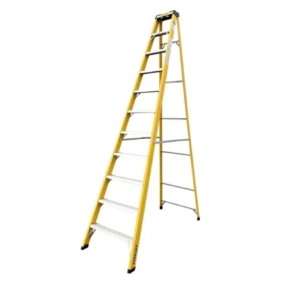 
                      
                        Arwani STANLEY Step Ladder 10 Steps Fibre Ladder Anti Slip Steps Non-Slip Rubber Edge Guards 150 KG Loading Capacity EN131 Approved 
                      
                    