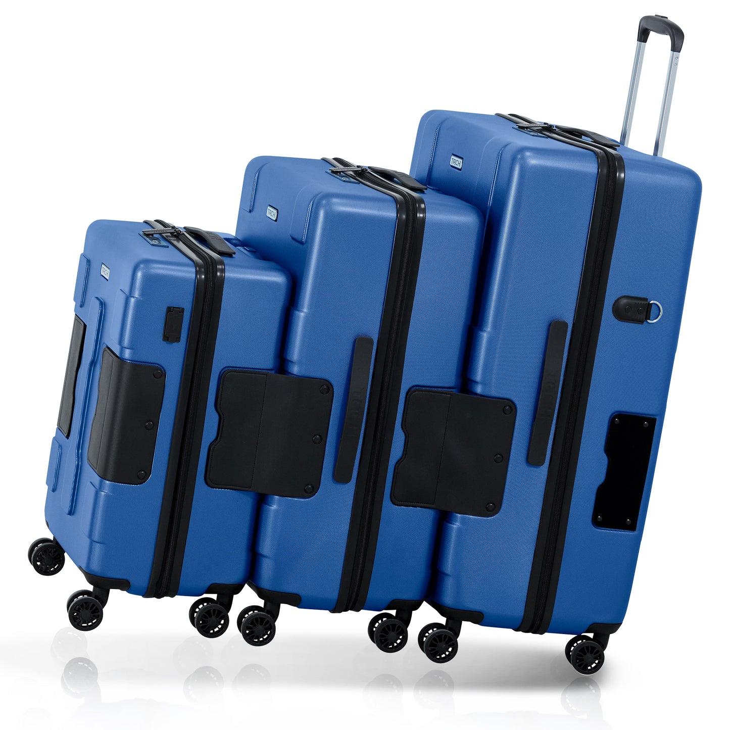 Arwani TACH Connectable 3 Pcs Luggage Set | 20, 24 & 28" Spinner Luggage with TSA Locks | Patented Built-In Connecting System Easily Links 6 Bags (Set of 3) 