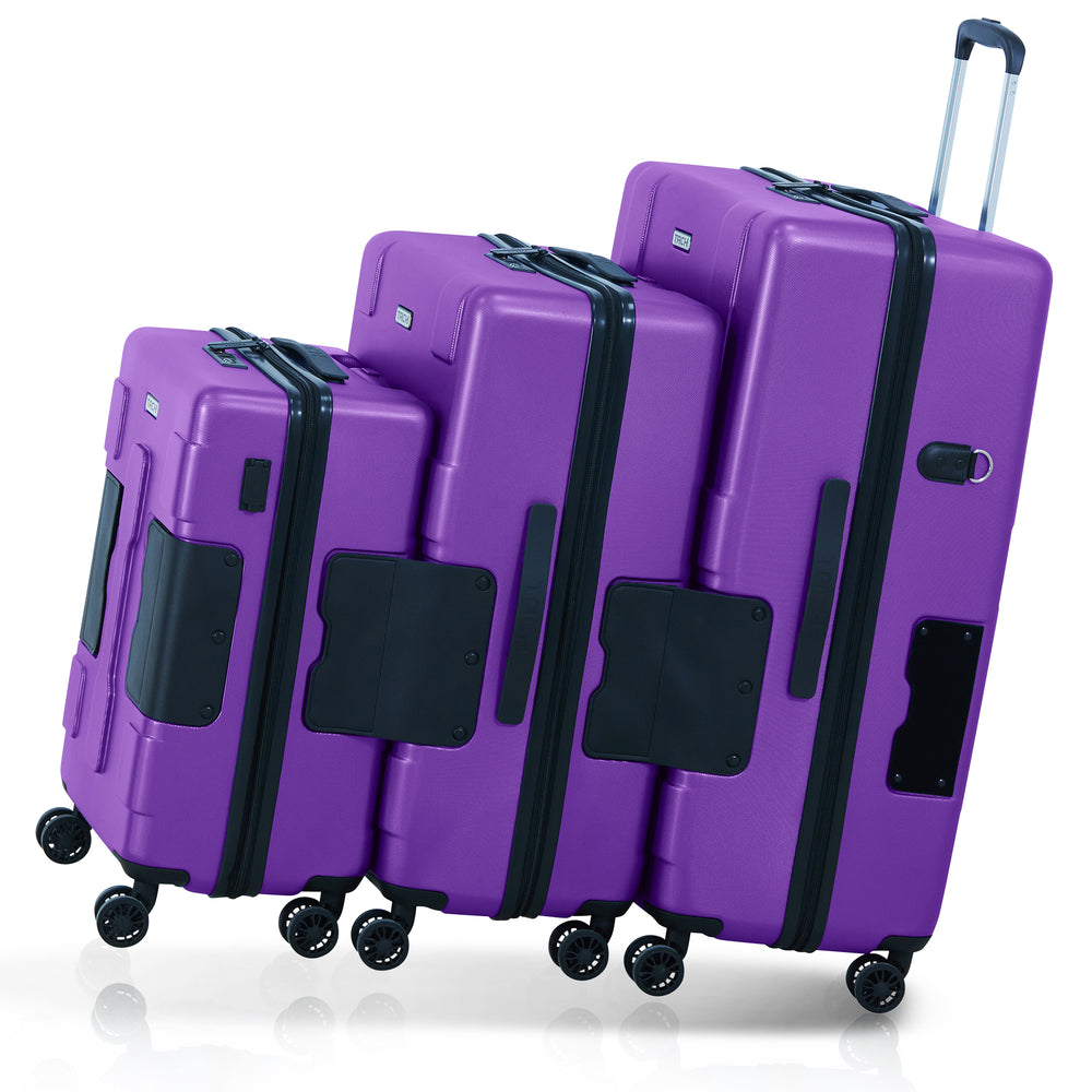 
                      
                        Arwani TACH Connectable 3 Pcs Luggage Set | 20, 24 & 28" Spinner Luggage with TSA Locks | Patented Built-In Connecting System Easily Links 6 Bags (Set of 3) 
                      
                    